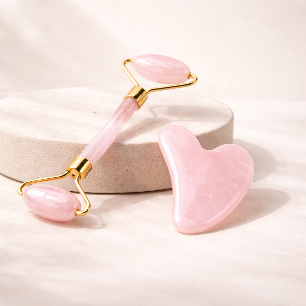 Luma-Glow™ Gua Sha Set – Für straffere Konturen & natürlichen Glow