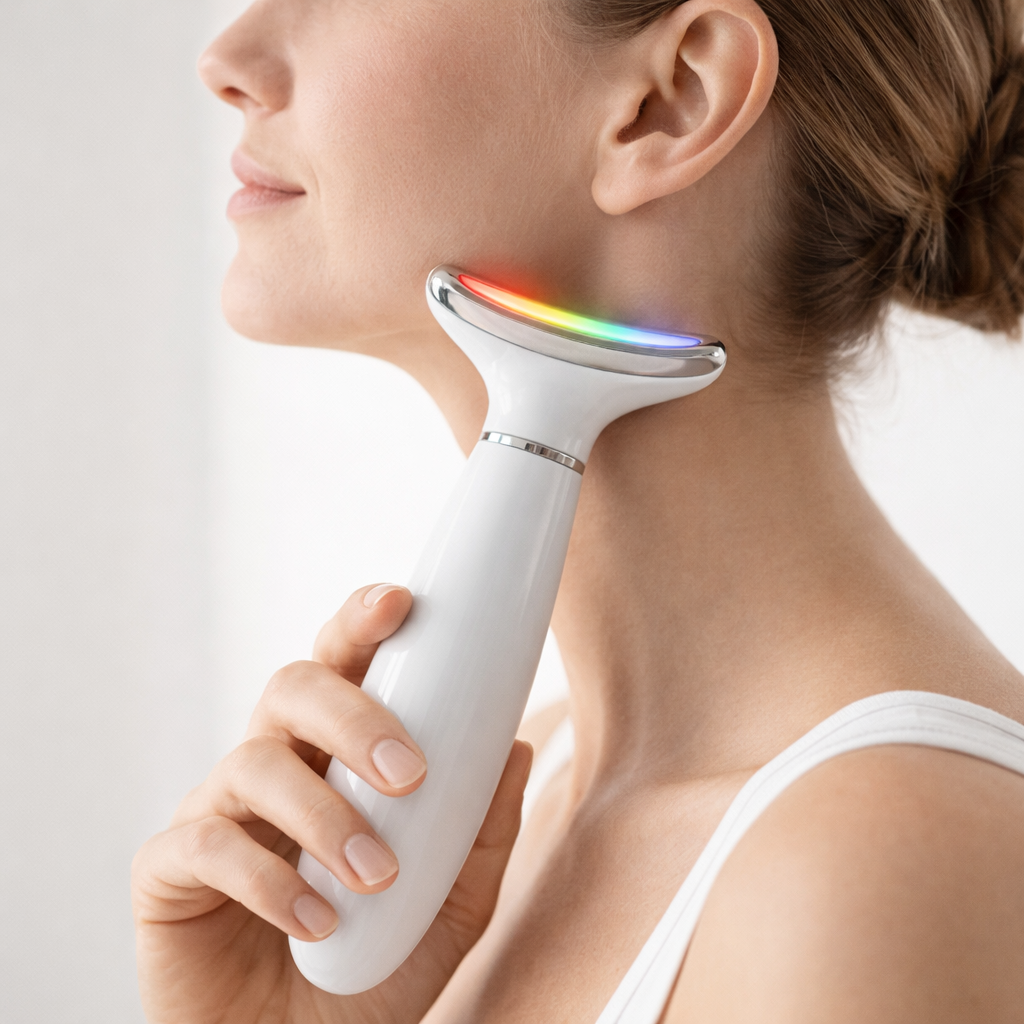 Luma-Mask™ Neck Device – LED & EMS Hautpflege für ein strafferes, gepflegtes Hautbild