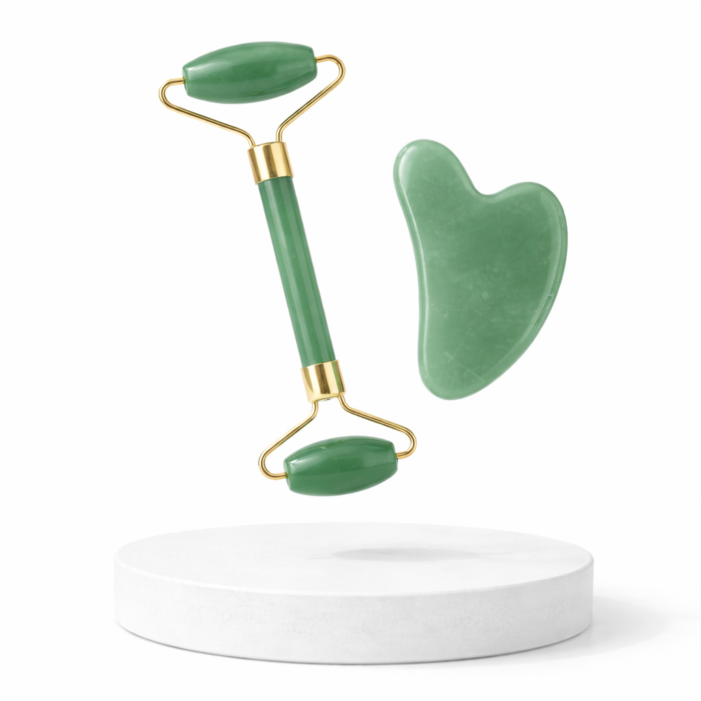 Luma-Mask™ LED Gesichtsmaske + Luma-Glow™ Gua Sha Set