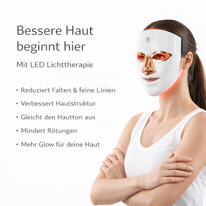 Luma-Mask™ LED Gesichtsmaske – Für klare, glatte & strahlende Haut