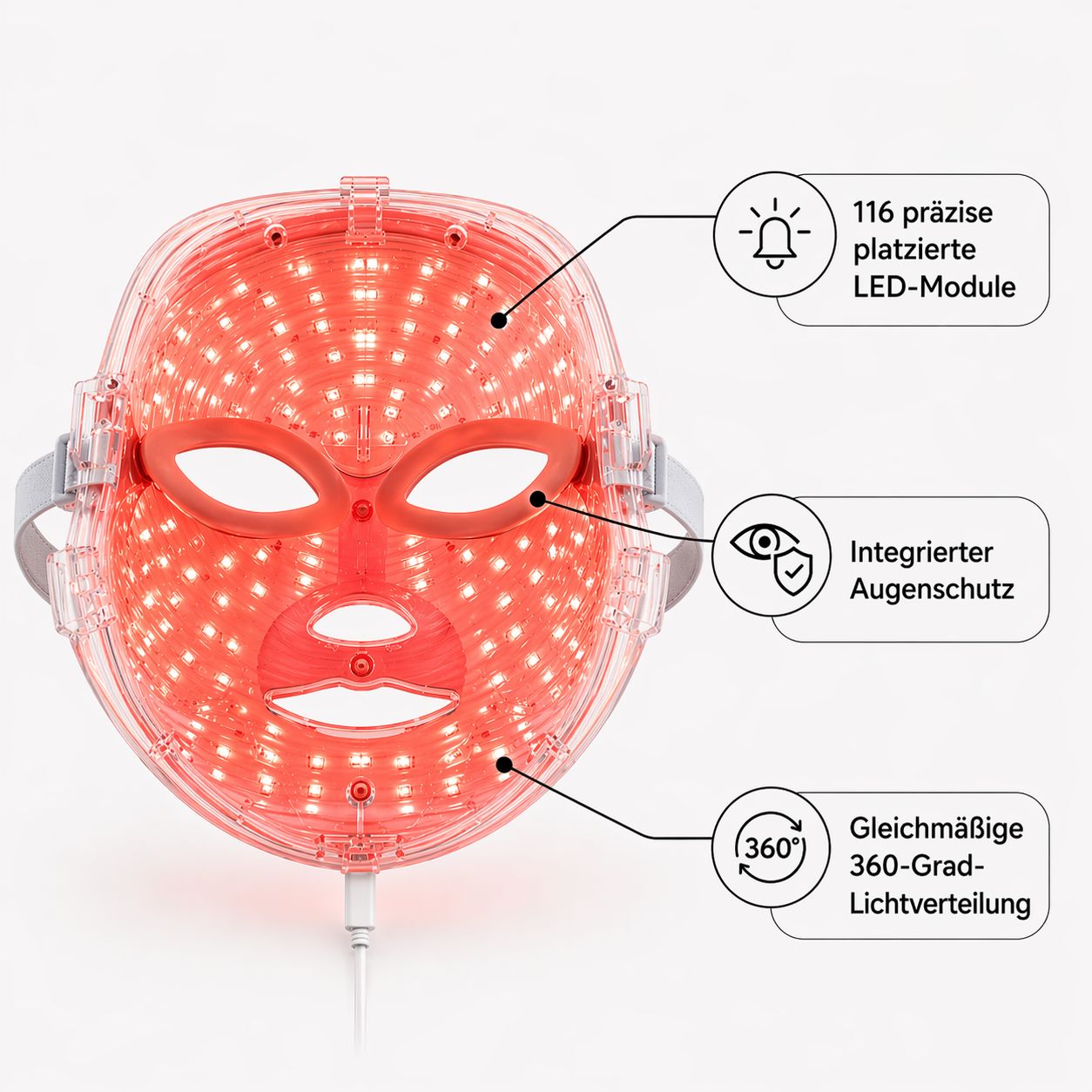 Luma-Mask™ LED Gesichtsmaske + Luma-Glow™ Gua Sha Set